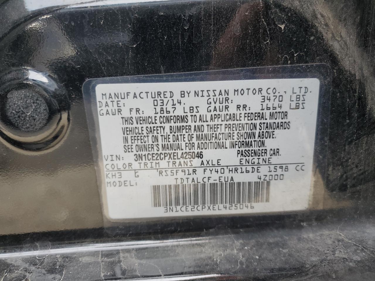 Nissan Versa S Image 5