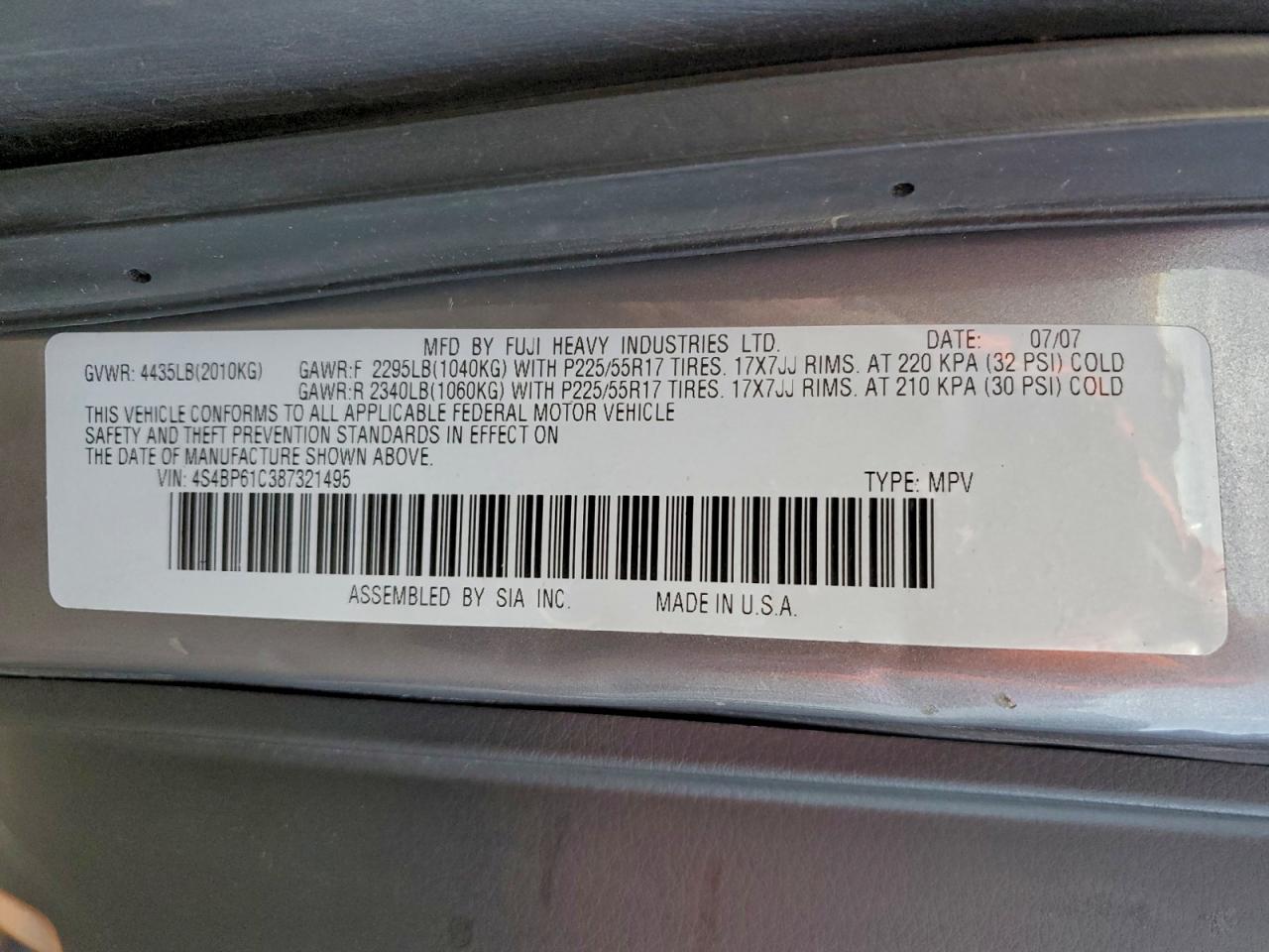 Subaru Outback 2.5i Image 11