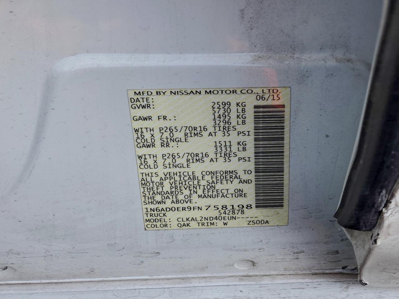 Nissan Frontier S Image 7