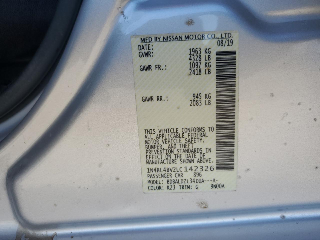 Nissan Altima S Image 10