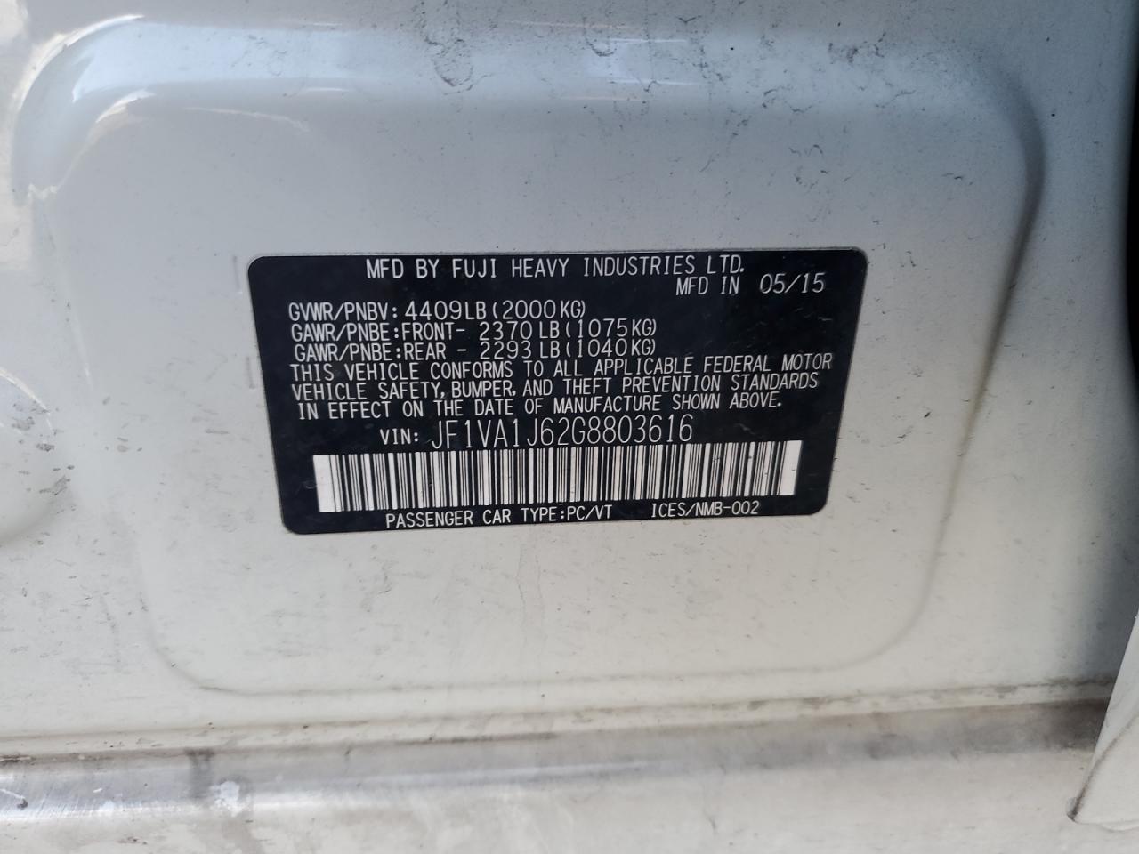 Subaru WRX Limited Image 12