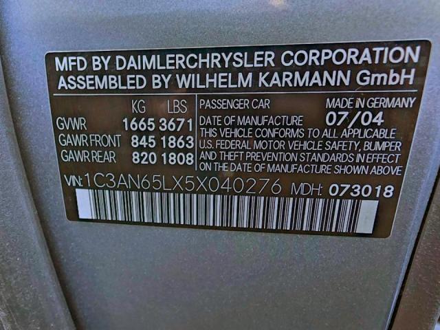 Chrysler Crossfire Limited Image 7