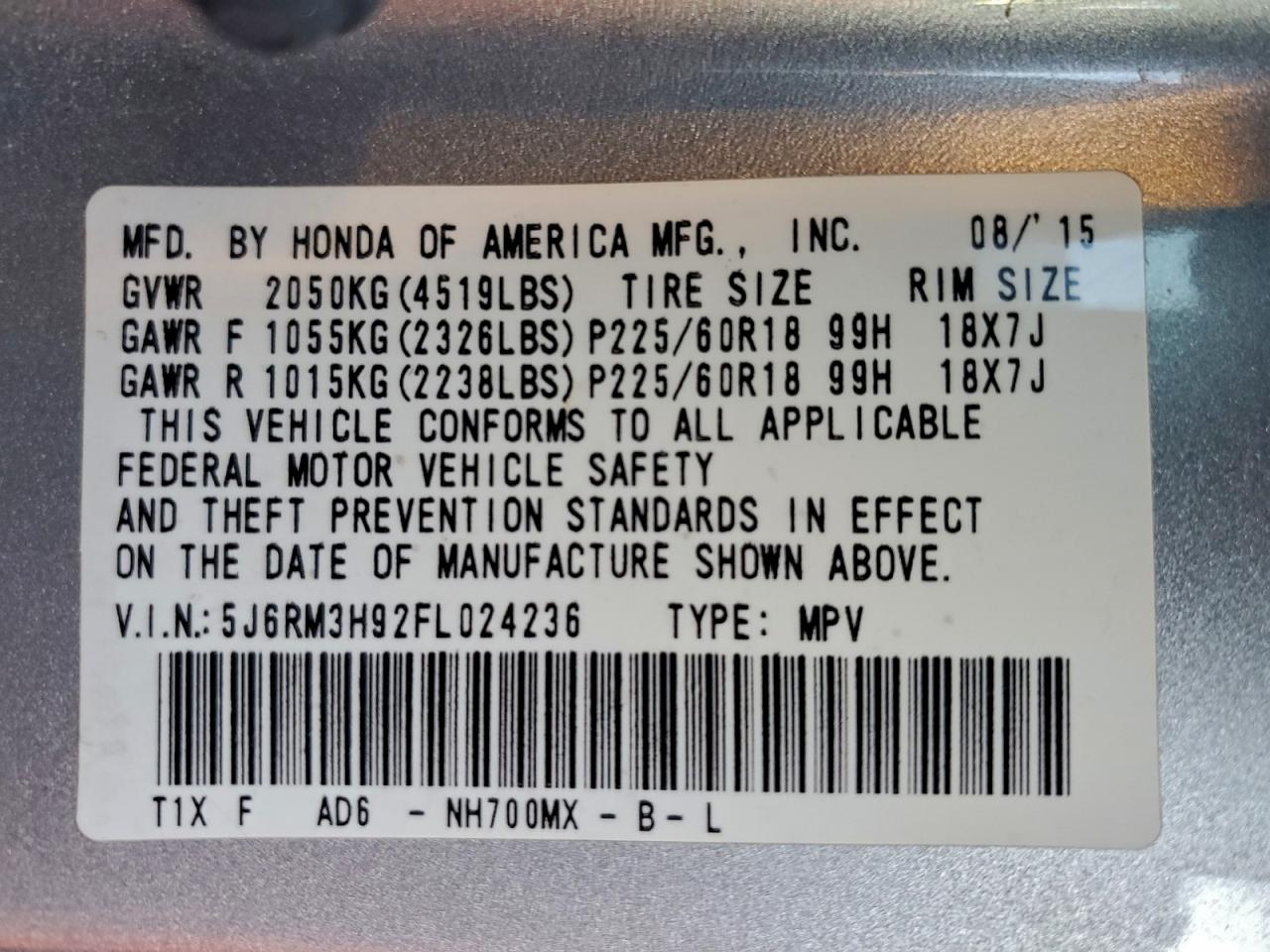 Honda Crv Touring Image 11