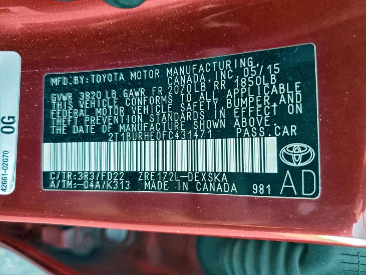 Toyota Corolla L Image 7