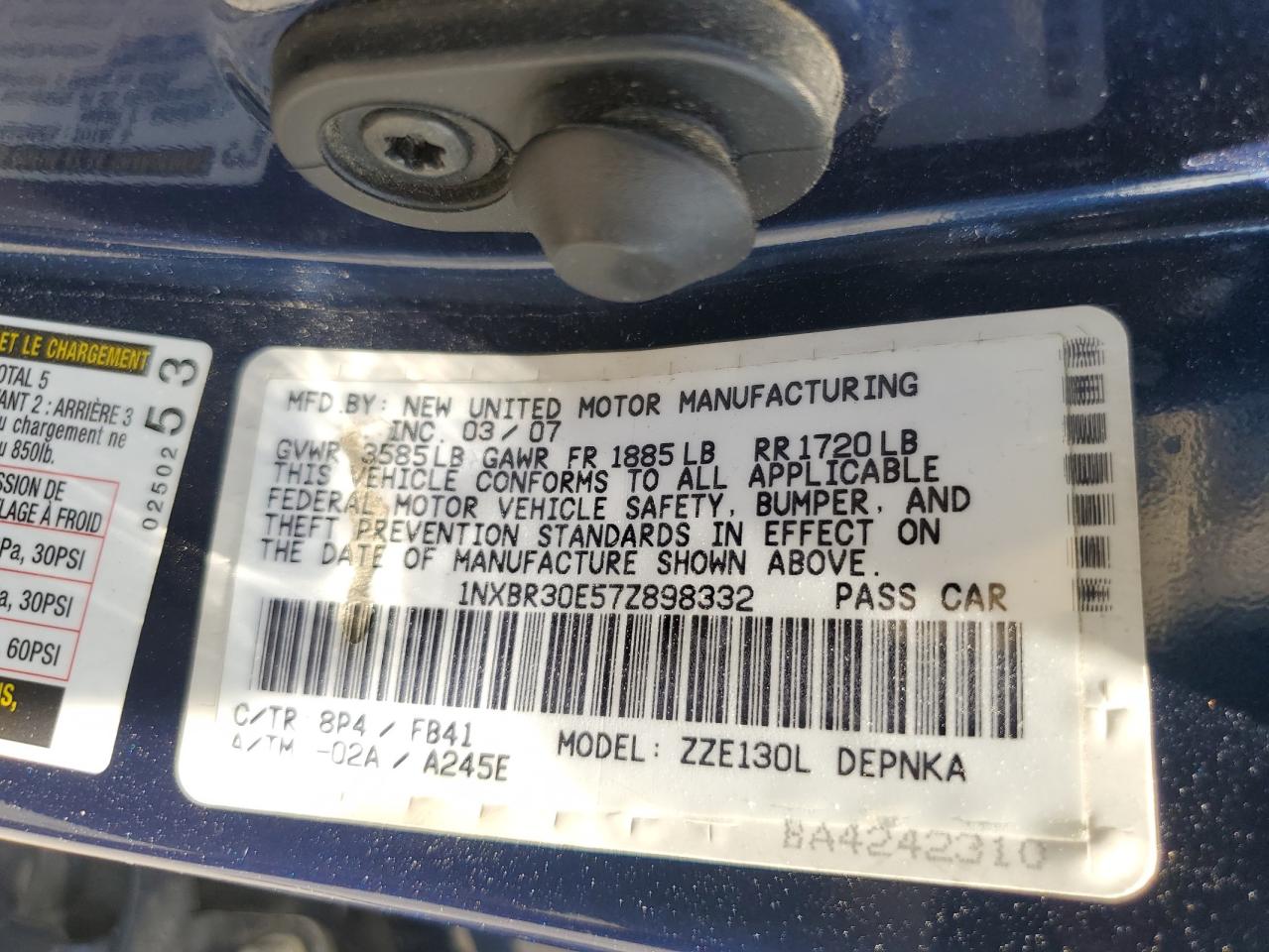 Toyota Corolla Ce Image 13