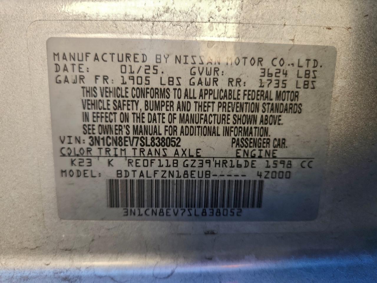 Nissan Versa Sv Image 5