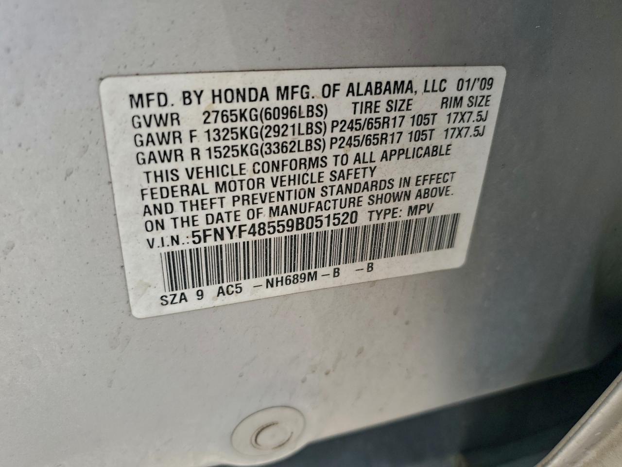 Honda Pilot Exl Image 3