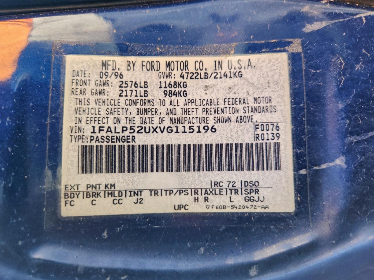 Ford Taurus Gl Image 10