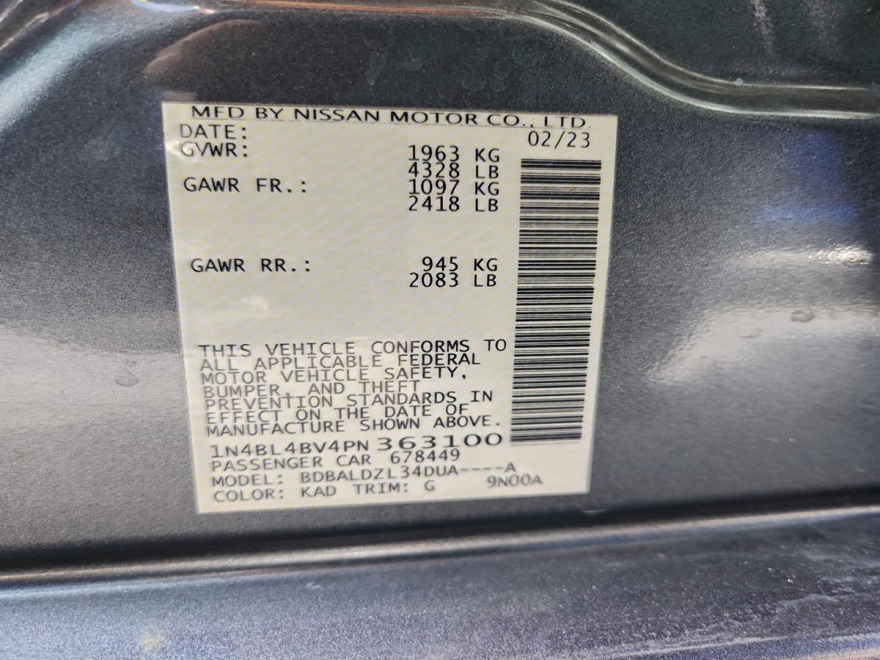 Nissan Altima S Image 12