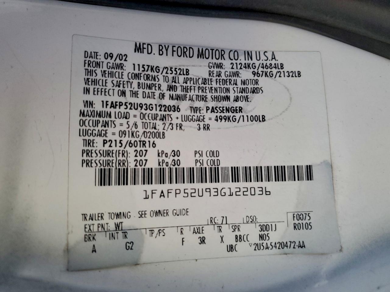 Ford Taurus Lx Image 9