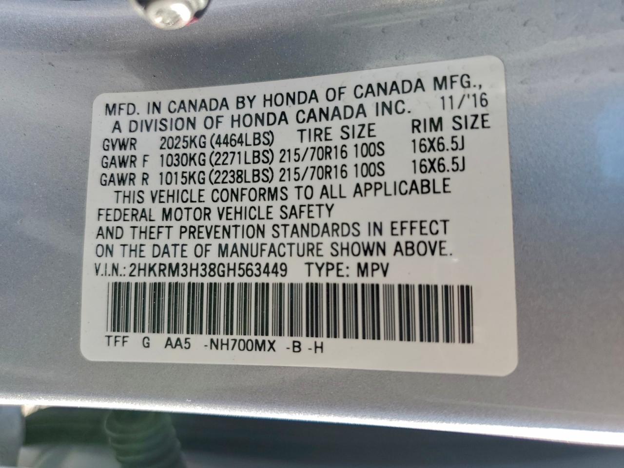 Honda Crv Lx Image 9