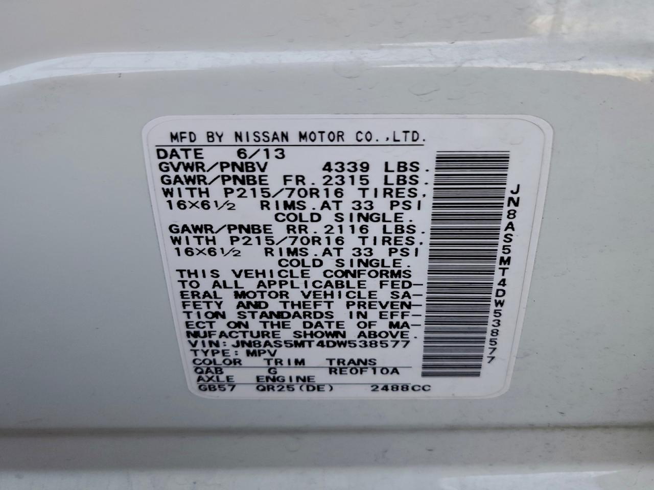 Nissan Rogue S Image 10